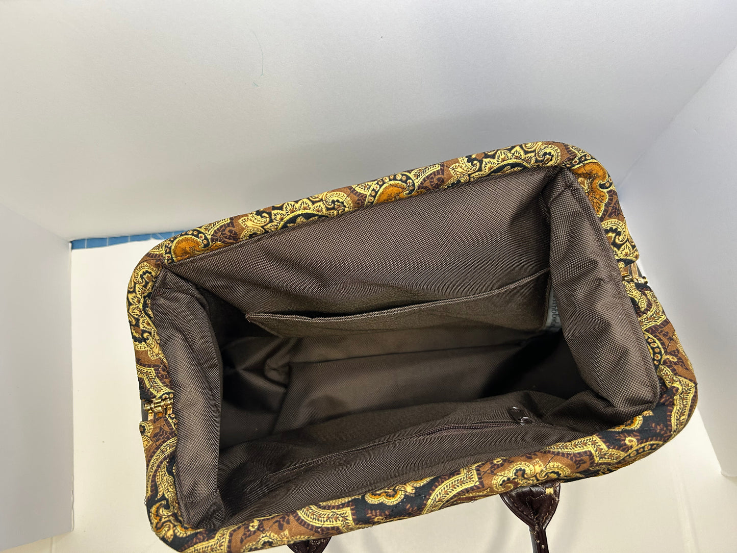 Carpet Bag Brown Quilted