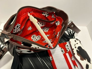 Western leather fringed Kiana bag