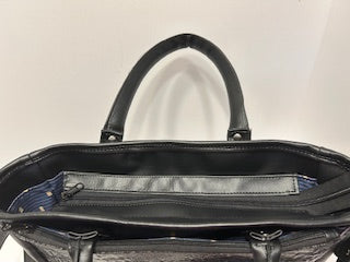 Black Croc Leilani Briefcase bag