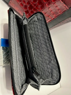 Shoulder Bag, Red Scales
