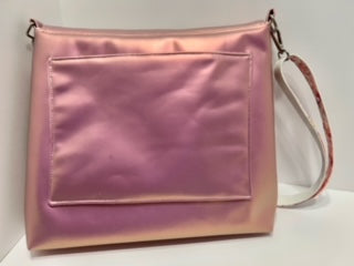 Messenger Bag, Pink vinyl