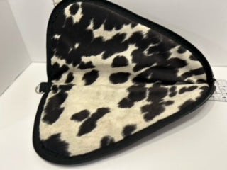 Pistol Case ,Black faux leather zippered