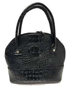 Black Croc Tiffany Handbag