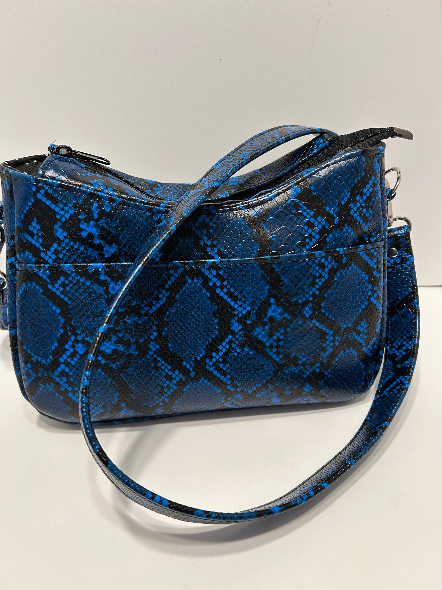 Blue Snakeskin Bag