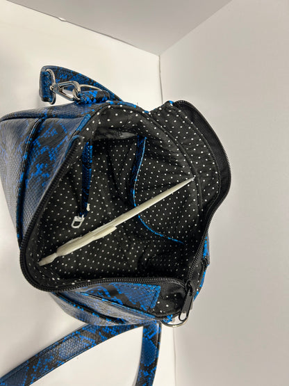 Blue Snakeskin Bag