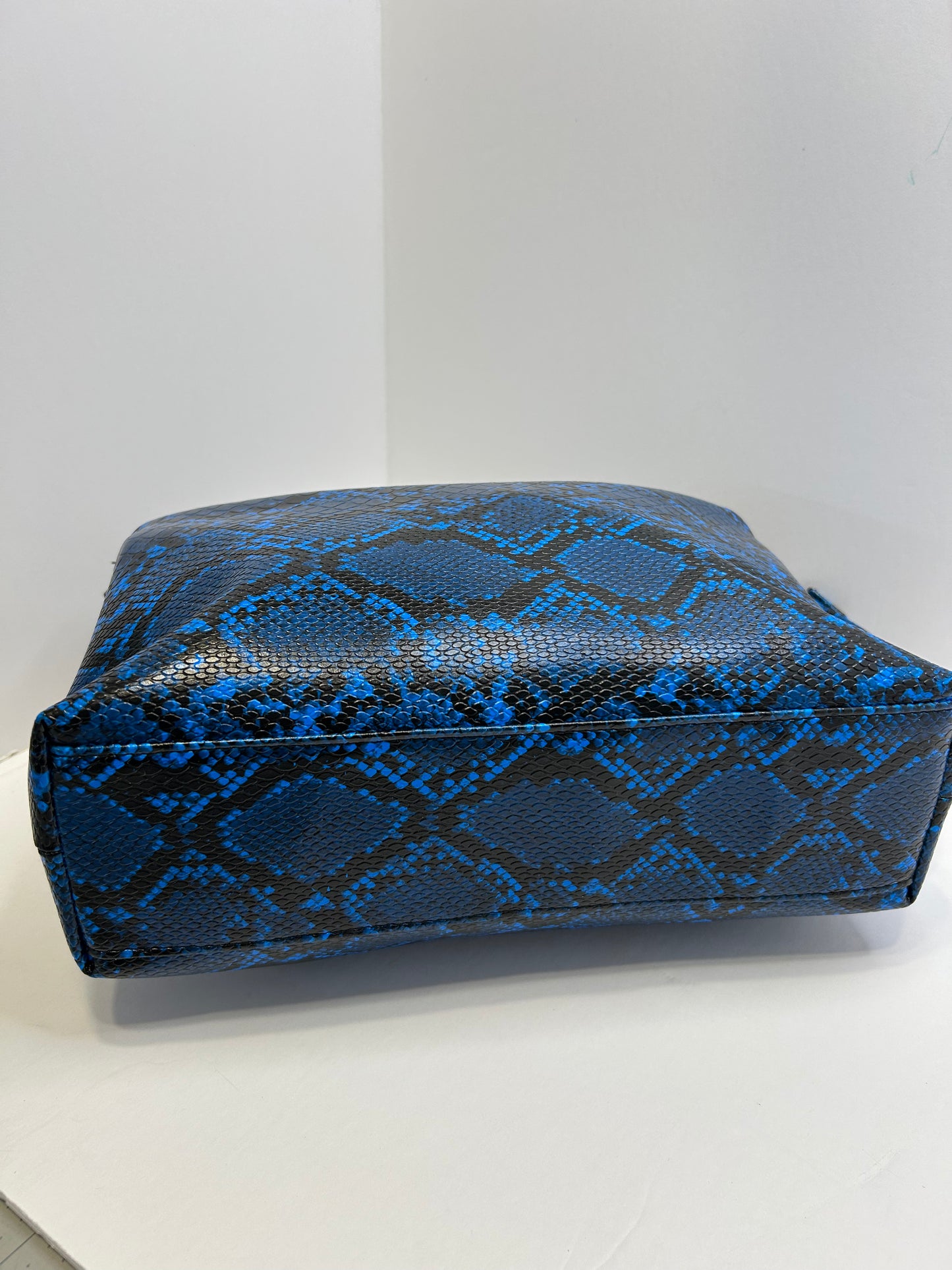 Blue Snake embossed Tribeca Tote Bag
