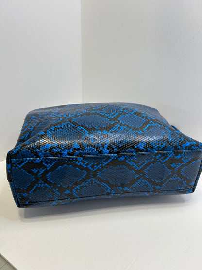 Blue Snake embossed Tribeca Tote Bag