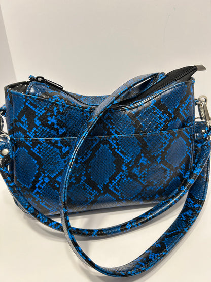 Blue Snakeskin Bag