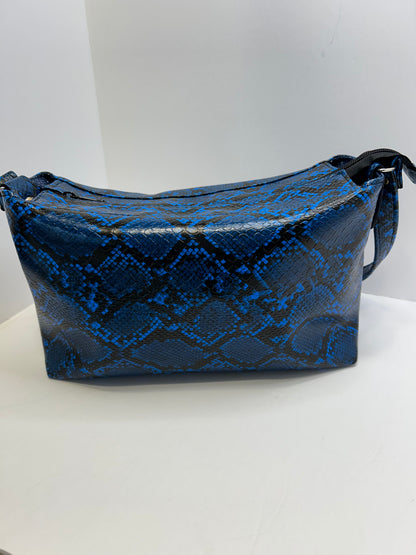 Blue Snake embossed Tribeca Tote Bag