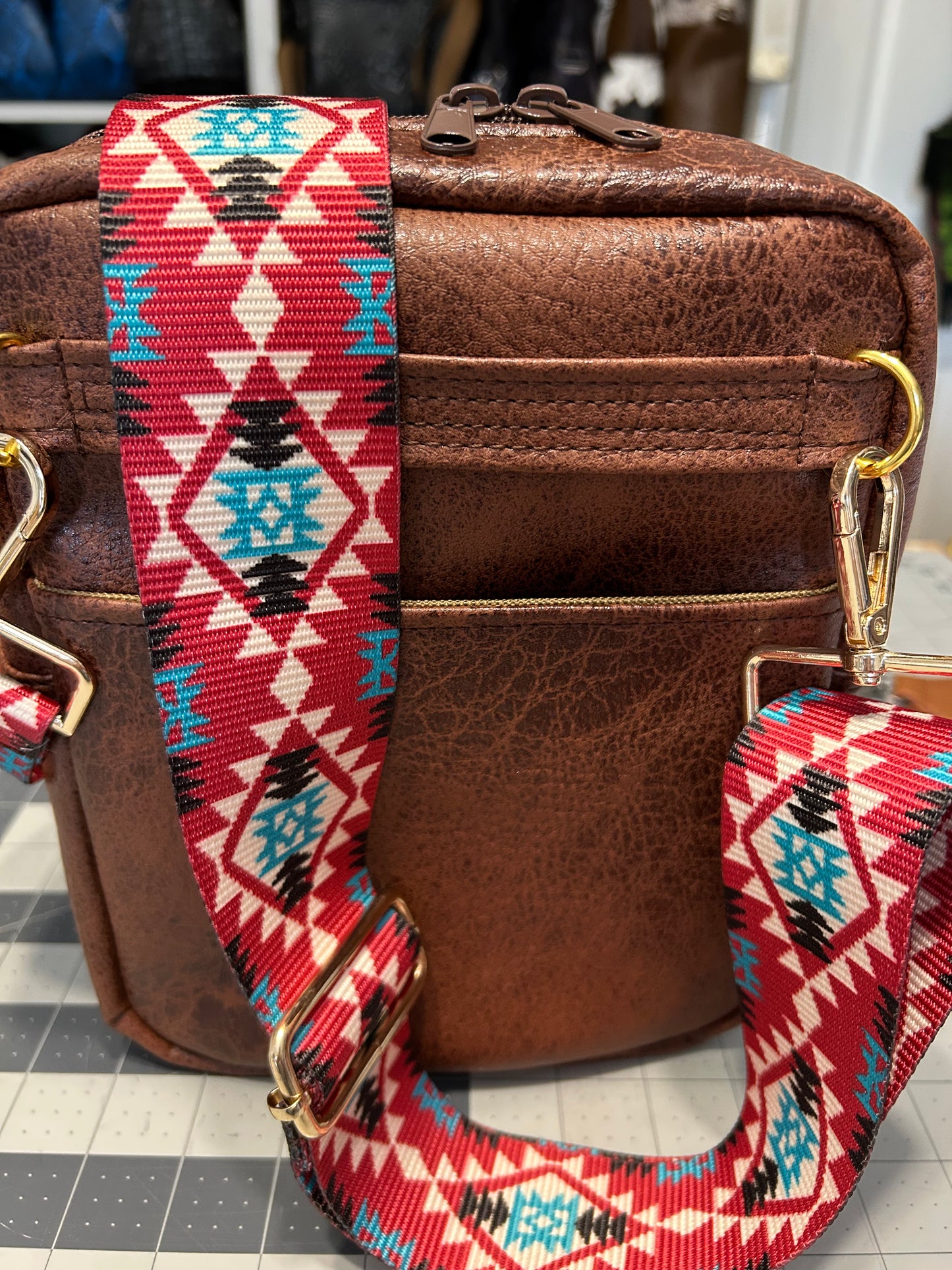 Brown modified Bartleby Sling Bag