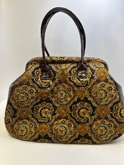 Carpet Bag Brown Quilted