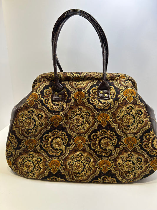 Carpet Bag Brown Quilted