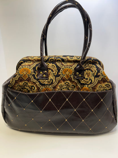 Carpet Bag Brown Quilted