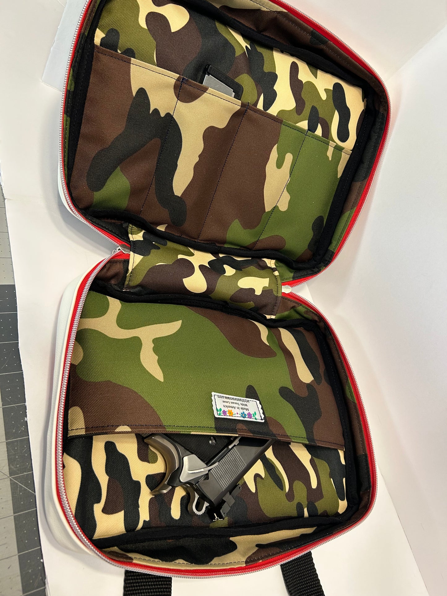 Leather handgun case