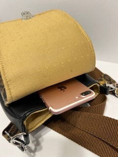 Mallory Leopard crossbody bag