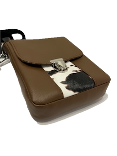 Mallory Cow Print Cross Body Bag