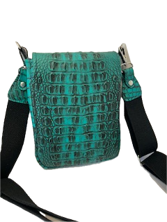 Mallory Croc Embossed Cross Body Bag