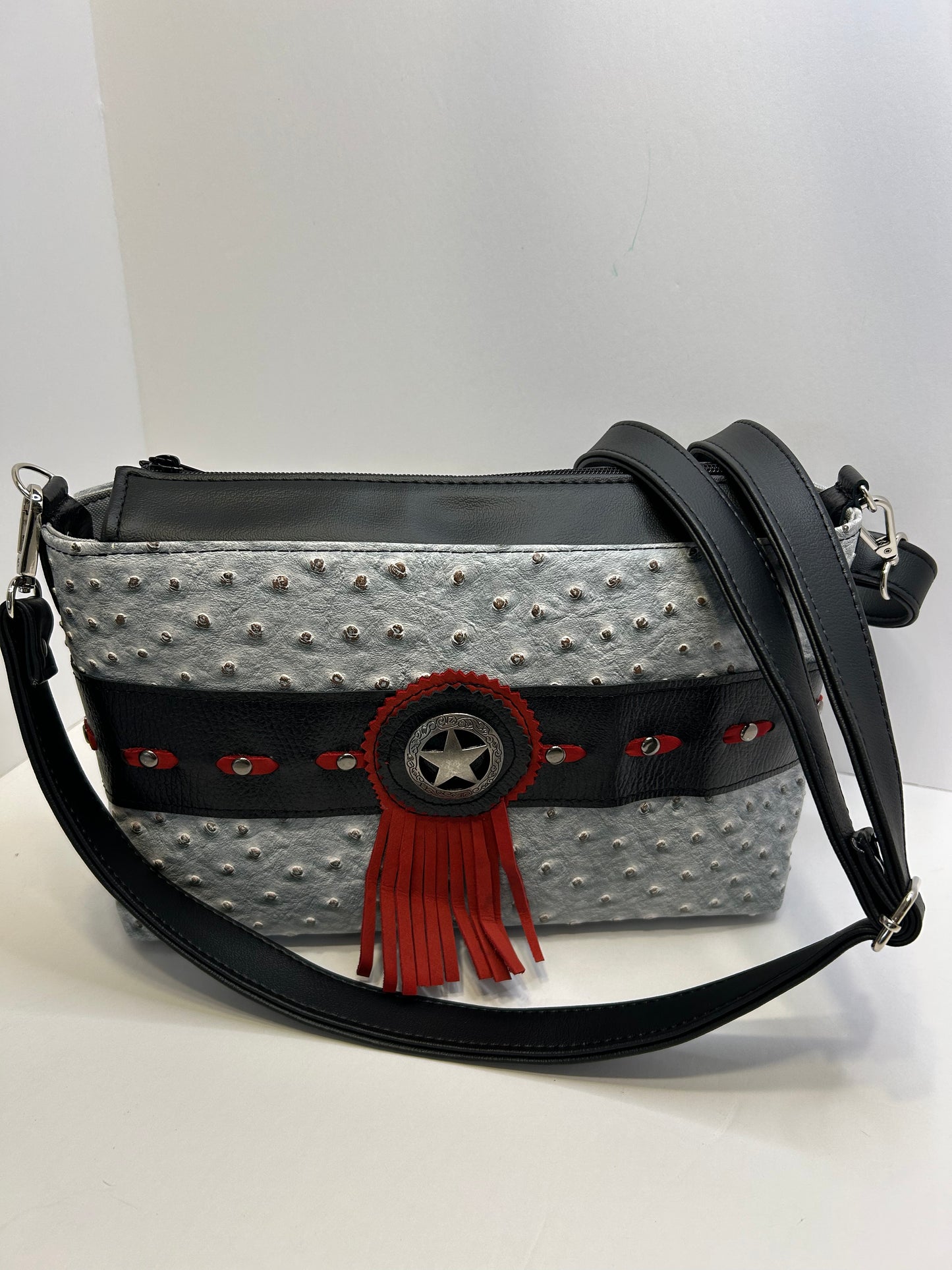 Vinyl and Leather  Tribeca Tote