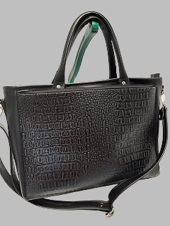 Black Croc Leilani Briefcase bag