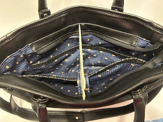 Black Croc Leilani Briefcase bag