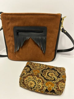 Cross Body Bag, Suede Harmony Fringed