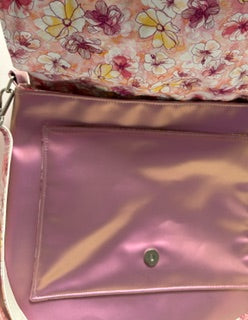 Messenger Bag, Pink vinyl
