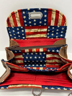 Wristlet, Stars and Bars Clutch