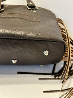 Hand Bag, Brown Fringed Leather Lola Bag