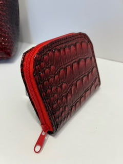 Handbag, Red Scales Lola handbag