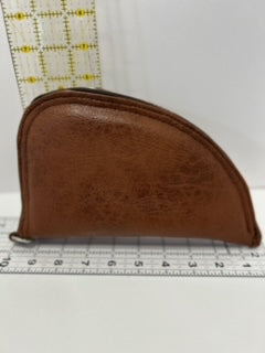 Pistol case, Small Brown Faux Leather gun case