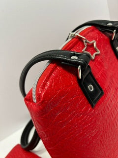 Shoulder Bag, Red Gator Lola Bag