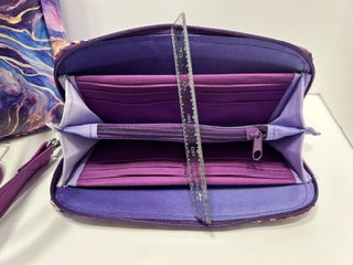 Shoulder Bag, Purple Passion  vinyl and waterproof canvas shoulder Bag
