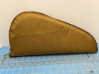 Pistol case, Brown Waterproof Canvas Cowboy Action Case