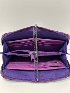 Purple Passion Zip Around wallet