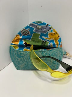 Turquoise Swirl Eyeglass case