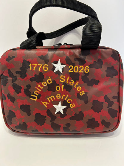 Wildbunch  leather camo handgun case